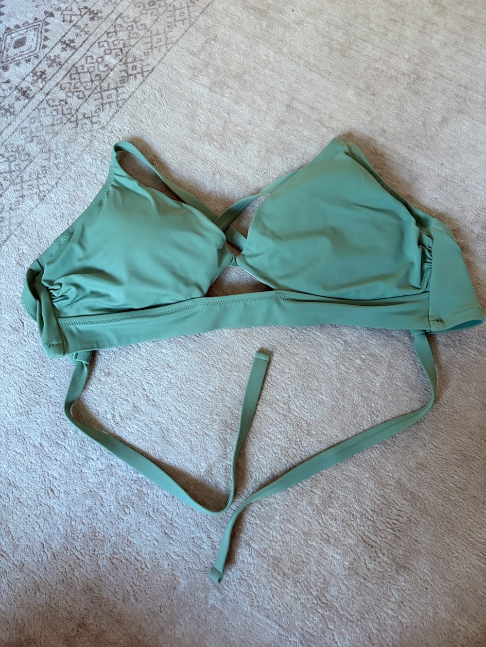 Shade & Shore Sage Green Bikini Top